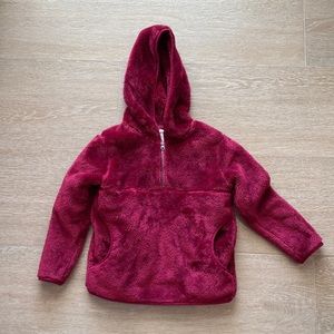 Cat & Jack burgundy red hooded sweater, size 5T